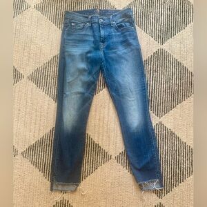 7 For All Mankind, The Ankle Skinny. Size 28